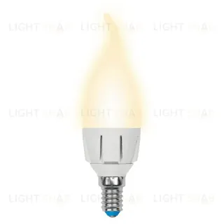 Лампа светодиодная (UL-00002416) Uniel E14 7W 3000K матовая LED-CW37 7W/WW/E14/FR PLP01WH