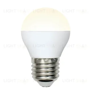 Лампа светодиодная (UL-00002377) Uniel E27 6W 3000K матовая LED-G45-6W/WW/E27/FR/MB PLM11WH