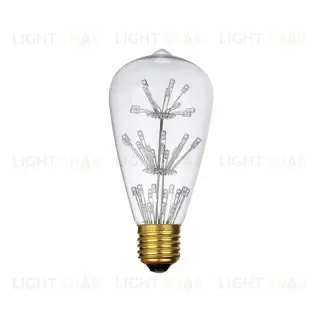 Лампа светодиодная филаментная Loft IT E27 3W прозрачная ST64-47LED