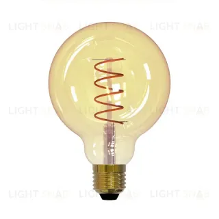 Лампа светодиодная филаментная (UL-00001818) Uniel E27 4W 2250K прозрачная LED-G95-4W/GOLDEN/E27/CW GLV21GO