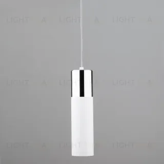 Подвесной светильник Eurosvet Double Topper 50135/1 LED хром/белый