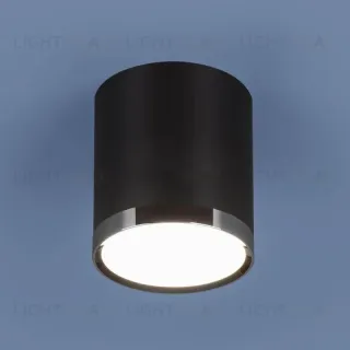 Потолочный светодиодный светильник Elektrostandard DLR024 6W 4200K черный матовый 4690389110375