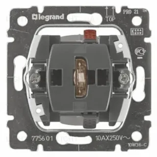 Выключатель одноклавишный Legrand Galea Life 10A 250V с нейтралью подсветкой 775601