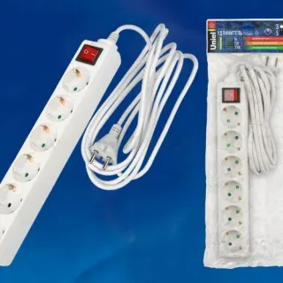 Удлинитель (02939) Uniel 6гн х 3м с/з Standard S-GCD6-3B