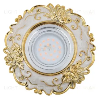 Встраиваемый светильник Fametto Arno DLS-A105 GU5.3 Chrome/Beige+Gold