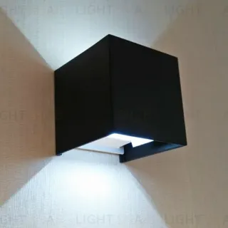 Уличный настенный светодиодный светильник Kink Light Куб 08585,19(4000K)