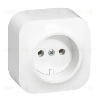 Розетка 2К Legrand Quteo 16A 250V б/з белая 782210