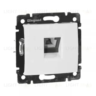 Розетка телефонная RJ11 Legrand Valena белая 774438