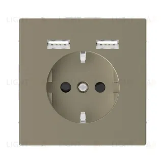 Розетка компьютерная USBx2 Schneider Electric Merten D-Life MTN2366-6033