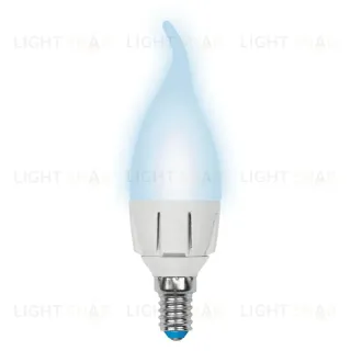 Лампа светодиодная диммируемая (UL-00004298) Uniel E14 7W 4000K матовая LED-CW37 7W/4000K/E14/FR/DIM PLP01WH