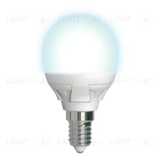 Лампа светодиодная диммируемая (UL-00004300) Uniel E14 7W 4000K матовая LED-G45 7W/4000K/E14/FR/DIM PLP01WH