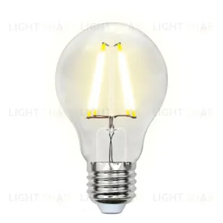 Лампа светодиодная филаментная (UL-00002212) Uniel E27 8W 4000K прозрачная LED-A60-8W/NW/E27/CL GLA01TR