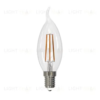 Лампа светодиодная филаментная (UL-00005169) Uniel E14 9W 4000K прозрачная LED-CW35-9W/4000K/E14/CL PLS02WH