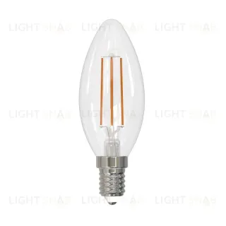 Лампа светодиодная филаментная диммируемая (UL-00005186) Uniel E14 9W 4000K прозрачная LED-C35-9W/4000K/E14/CL/DIM GLA01TR