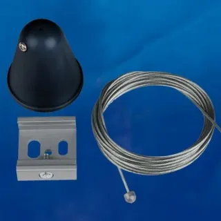 Набор для подвесного монтажа шинопроводов (UL-00003666) Uniel UFB-H41 Black 1 Polybag