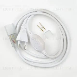 Шнур сетевой для светодиодной ленты (07692) Uniel UCX-SP4/B67-RGB White 1 Sticker