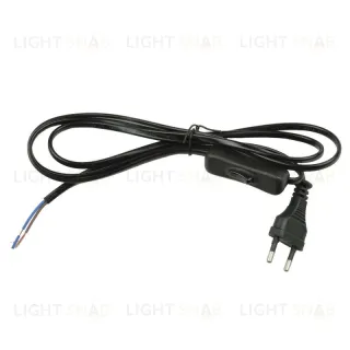 Шнур сетевой с вилкой и выключателем (UL-00004432) Uniel UCX-C11/02A-170 Black