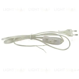 Шнур сетевой с вилкой и выключателем (UL-00004433) Uniel UCX-C11/02A-170 Clear