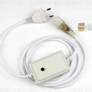 Провод для монохромной светодиодной ленты Neon (UL-00005799) Uniel UCX-SP4/N22 White 1 Sticker