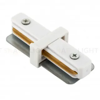 Коннектор прямой Denkirs DK Track White TR1101-WH