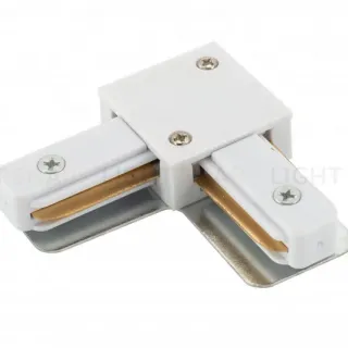 Коннектор L-образный Denkirs DK Track White TR1102-WH