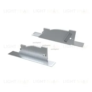 Заглушка Arlight 026794 для ALM-ARC-SINGLE серая правая с отверстием