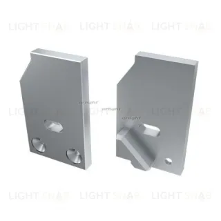 Заглушка Arlight 026734 для ALM-GLASS-10 левая с отверстием