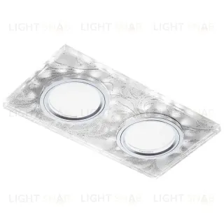 Встраиваемый светодиодный светильник Ambrella Light Led S234/2 W/CH/WH
