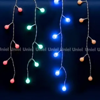 Светодиодная гирлянда (11130) Uniel занавес Радуга 220V разноцветный ULD-E2405-100/DTA MULTI IP20 RAINBOW