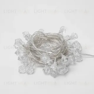 Светодиодная гирлянда (07931) Uniel 220V белый ULD-S0700-050/DTA White IP20 DIAMONDS
