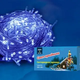 Светодиодная гирлянда (UL-00005253) Uniel 220V синий ULD-S0500-050/DTA Blue IP20