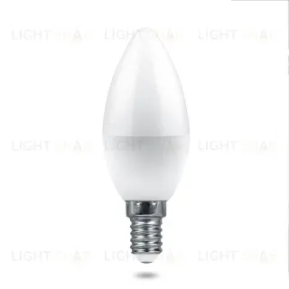 Лампа светодиодная Feron E14 9W 4000K свеча матовая LB-1309 38060