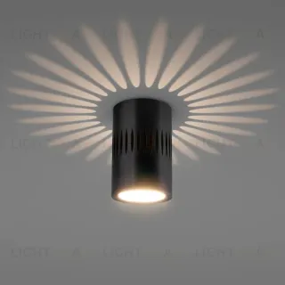 Потолочный светодиодный светильник Elektrostandard DLS026 7W 4200К черный 4690389167003