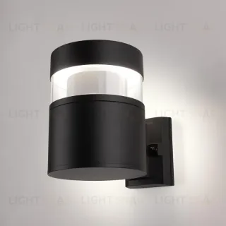 Уличный настенный светодиодный светильник Elektrostandard 1530 Techno Led черный 4690389163289