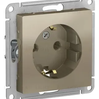 Розетка с заземлением Schneider Electric Atlas design ATN000543