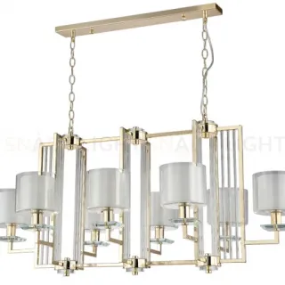 Подвесная люстра Crystal Lux Nicolas NICOLAS SP8 L1000 GOLD/WHITE