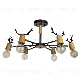 Люстра на штанге Loft IT Sven 10024/6 Black