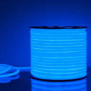 Светодиодный гибкий неон Elektrostandard 220V 9,6W 144Led 2835 IP67 круглый синий, 50 м 4690389134722