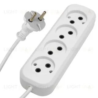 Удлинитель 4-местный Stekker HM01-40-03 3м 2x075 39217