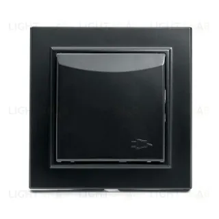 Розетка 1-местная с крышкой Stekker PST16-9012-03 с защитной шторкой 39481