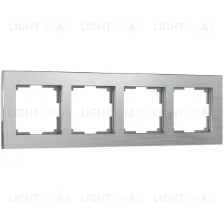 Рамка на 4 поста Werkel Aluminium алюминий W0041706 4690389158070