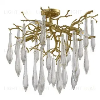 Потолочная люстра Crystal Lux Reina PL5 D600 Gold Pearl
