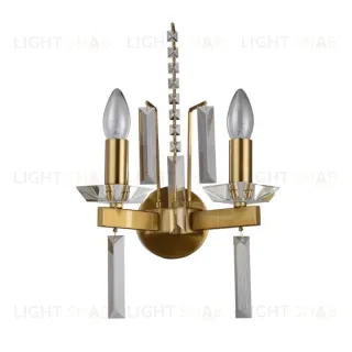 Бра Crystal Lux Marron AP2 Brass