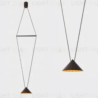 Подвесной светильник Italline IT03-1430 black/orange
