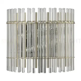 Настенный светильник Crystal Lux AURELIO AP2 GOLD+CHROME/TRANSPARENT
