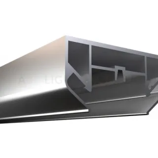 Профиль-адаптер для монтажа в натяжной потолок для однофазного шинопровода Crystal Lux CLT 0.212 05 3000 AL