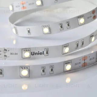 Светодиодная лента Uniel ULS-M22-5050-30LED/m-10mm-IP20-DC12V-7,2W/m-5M-3000K PROFI катушка в герметичной упаковке