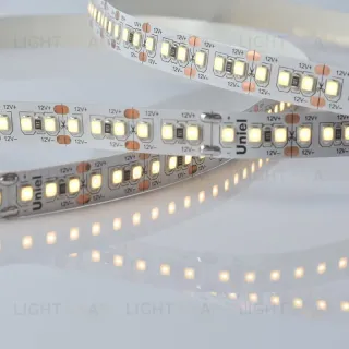 Светодиодная лента Uniel ULS-M16-2835-180LED/m-10mm-IP20-DC12V-17W/m-5M-3000K PROFI катушка в герметичной упаковке