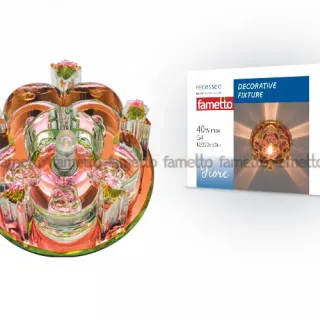 Встраиваемый светильник Fametto Fiore DLS-F122 G4 COLOUR/CLEAR
