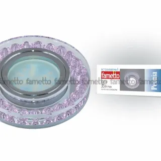 Встраиваемый светильник Fametto Peonia DLS-P102 GU5.3 CHROME/PINK